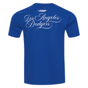 Pro Standard MLB Sugar Skull Stripped Tee Los Angeles Dodgers Royal Blue