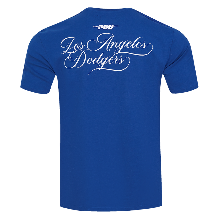 Pro Standard MLB Sugar Skull Stripped Tee Los Angeles Dodgers Royal Blue