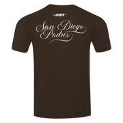 Pro Standard MLB Sugar Skull Stripped Tee San Diego Padres Brown