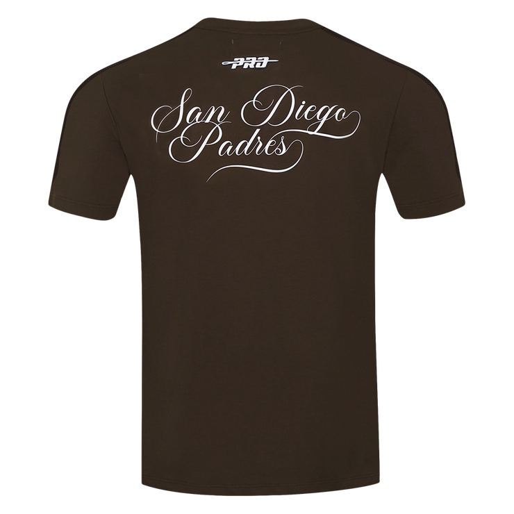 Pro Standard MLB Sugar Skull Stripped Tee San Diego Padres Brown