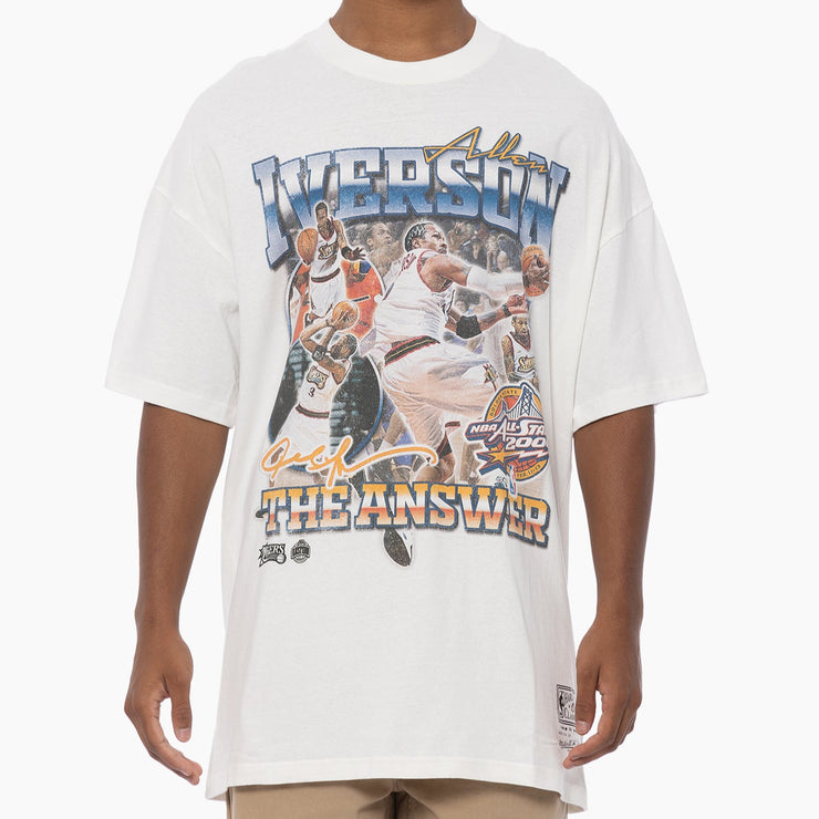 Mitchell & Ness NBA Bootleg Tee All Star Game Iverson Vintage White