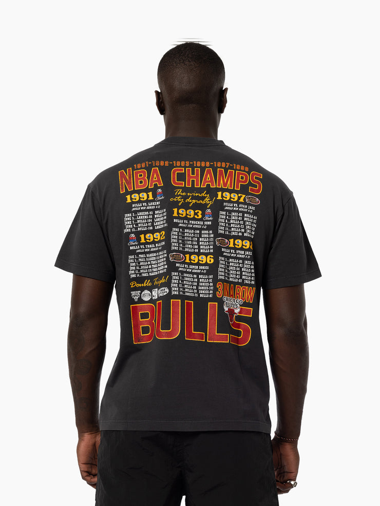 Mitchell & Ness NBA Explode Champions Tee Chicago Bulls Black