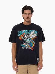 Mitchell & Ness NBA On Fire Tee Charlotte Hornets Black