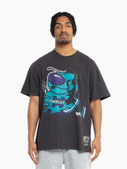 Mitchell & Ness NBA Faceoff Tee Charlotte Hornets Johnson Black