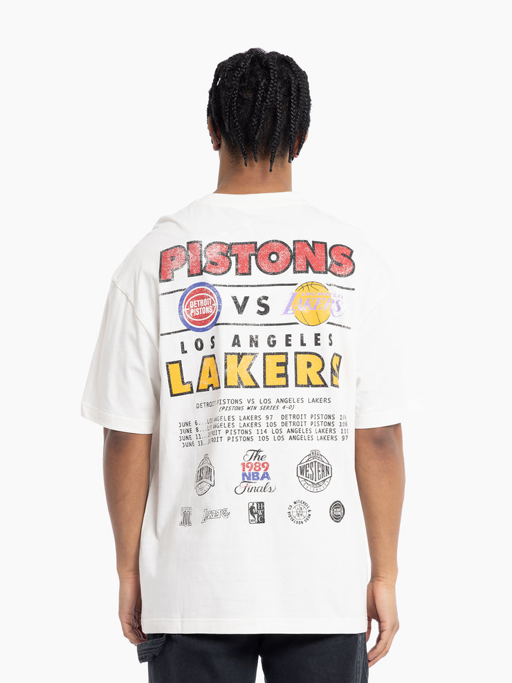 Mitchell & Ness NBA Finals Tee Johnson Rodman Vintage White