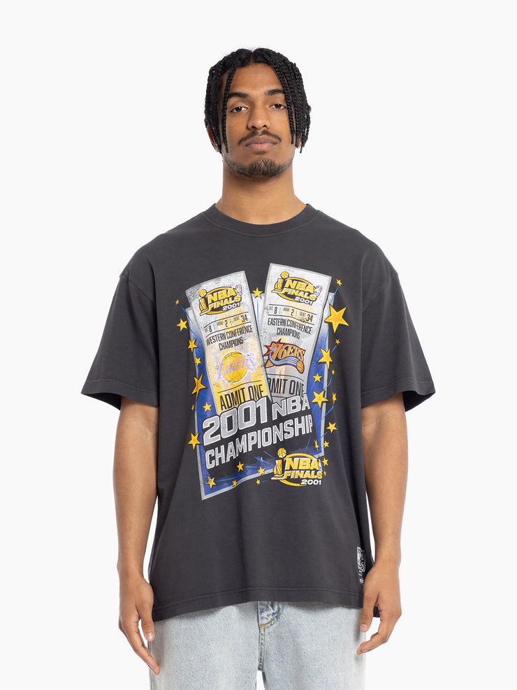 Mitchell & Ness NBA Finals Tee Los Angeles Lakers Philadelphia 76ers Black