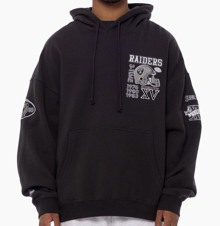 Mitchell & Ness NFL Pinnacle Hoodie Las Vegas Raiders Faded Black