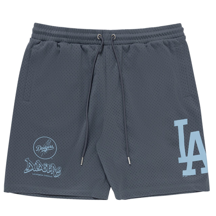 Majestic MLB Brush Pop Mesh Short Los Angeles Dodgers Stormy Weather