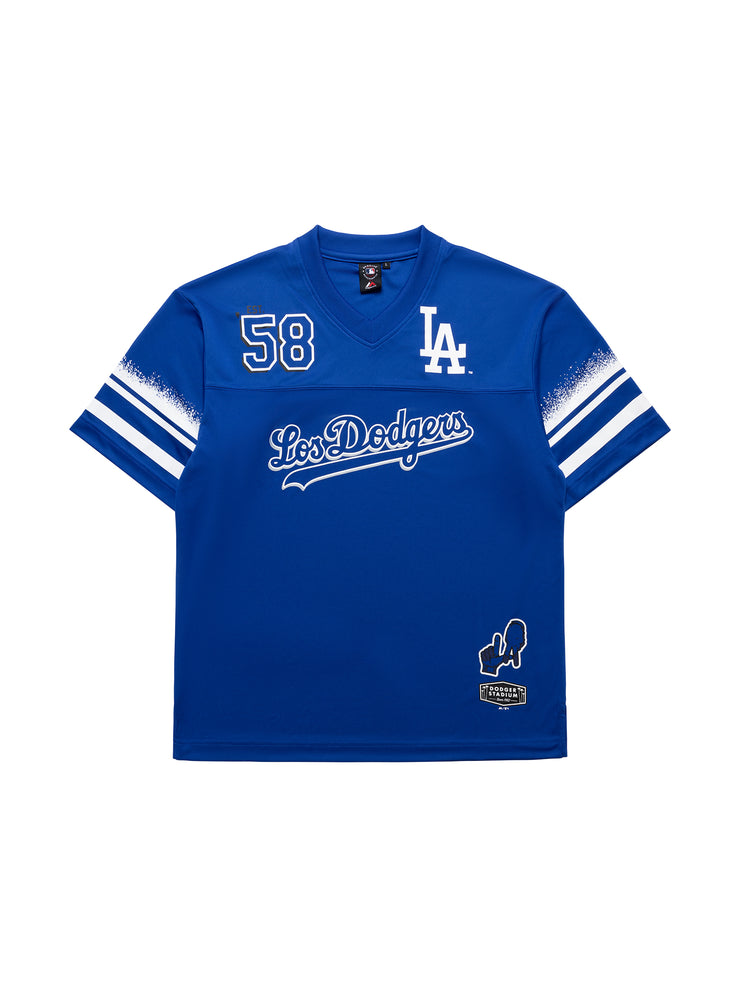 Majestic MLB City Connect Mesh Oversized Tee Los Angeles Dodgers Cobalt