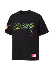 Majestic MLB City Connect Shadow Pop Tee San Diego Padres Faded Black