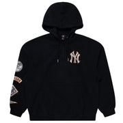 Majestic MLB Snow Camo 1/4 Zip Hoody New York Yankees Faded Black