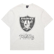 Majestic NFL Brush Pop Tee Las Vegas Raiders Silver Marle