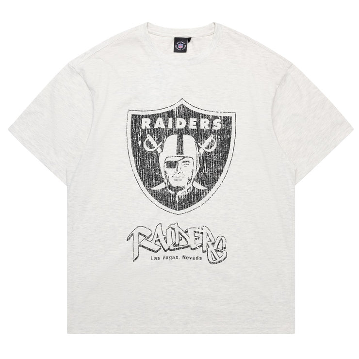 Majestic NFL Brush Pop Tee Las Vegas Raiders Silver Marle