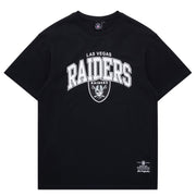 Majestic NFL Logo Arch Tee Las Vegas Raiders Faded Black