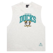 Majestic NHL Logo Arch Muscle Tank Anaheim Ducks Silver Marle