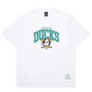 Majestic NHL Logo Arch Tee Anaheim Ducks White