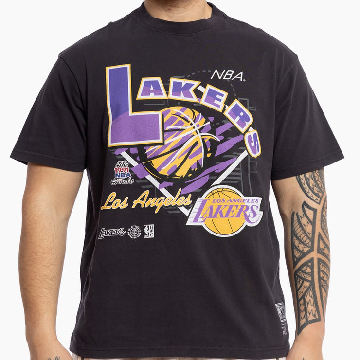 Mitchell & Ness NBA Brush Off Tee Los Angeles Lakers Black