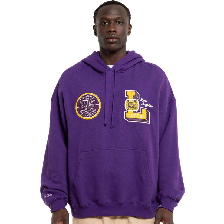 Mitchell & Ness NBA Conference Hoodie Los Angeles Lakers Purple