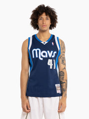 Mitchell & Ness NBA Swingman Jersey Dallas Mavericks Dirk Nowitzki #41 11-12 Navy