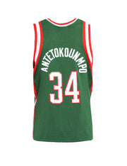 Mitchell & Ness NBA Swingman Jersey Milwaukee Bucks Giannis Antetokounmpo #34 13-14 Dark Green