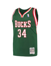 Mitchell & Ness NBA Swingman Jersey Milwaukee Bucks Giannis Antetokounmpo #34 13-14 Dark Green