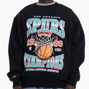 Mitchell & Ness NBA Tri 2.0 Crew San Antonio Spurs Faded Black