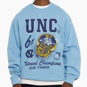 Mitchell & Ness NCAA 6X Champs Crew North Carolina Tar Heels Blue