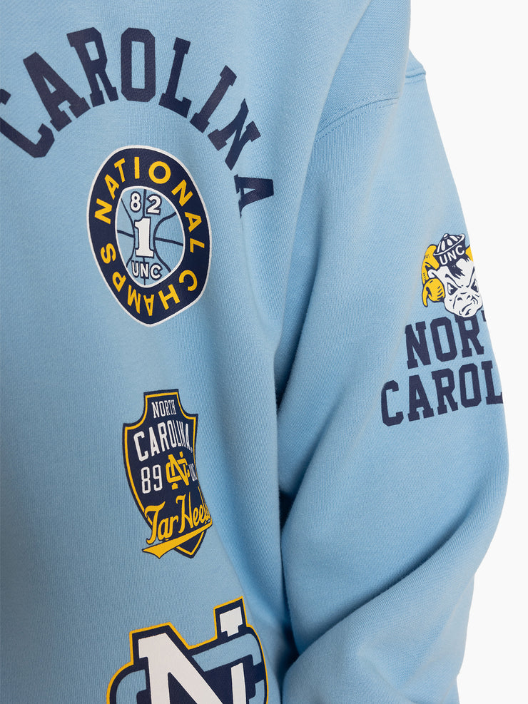 Mitchell & Ness NCAA National Champs Hoodie North Carolina Tar Heels Blue