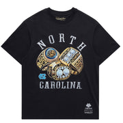 Mitchell & Ness NCAA Rings Tee North Carolina Tar Heels Faded Black