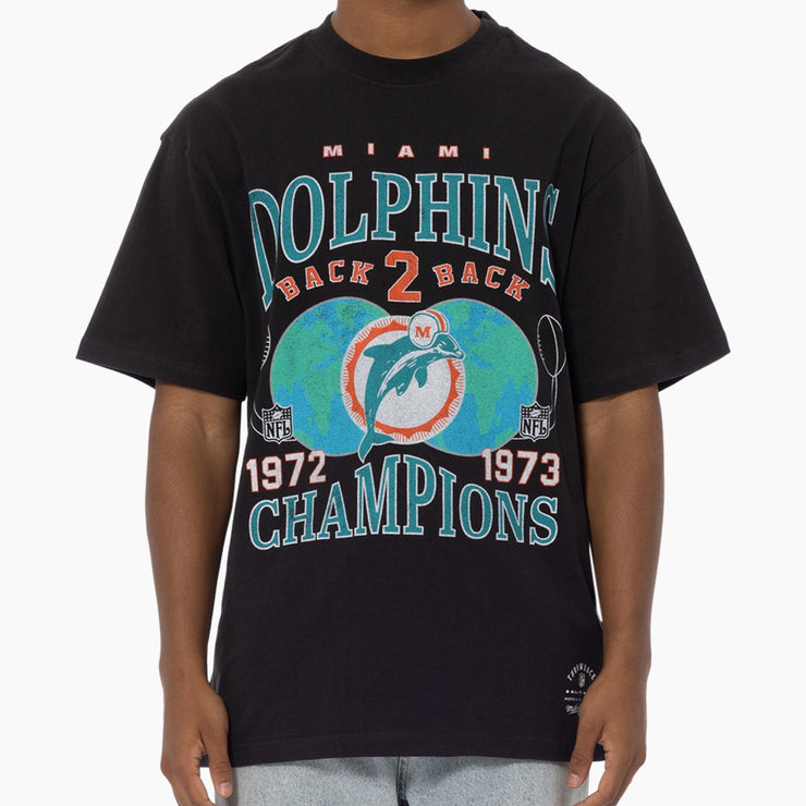 Mitchell & Ness NFL Pinnacle Tee Miami Dolphins Faded Black