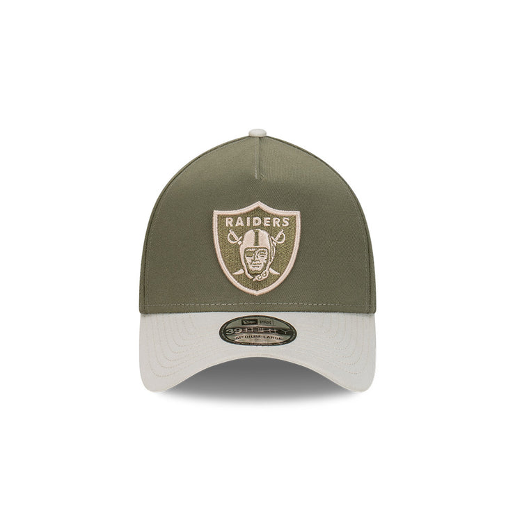 New Era 39Thirty A-Frame NFL Vintage Olive Las Vegas Raiders