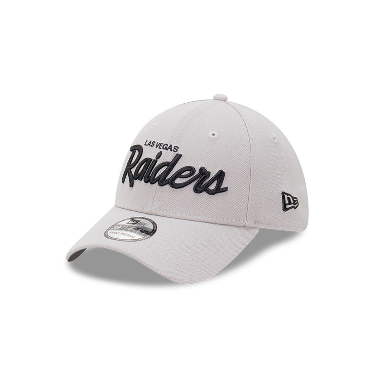 New Era 39Thirty NFL Las Vegas Raiders Script Grey