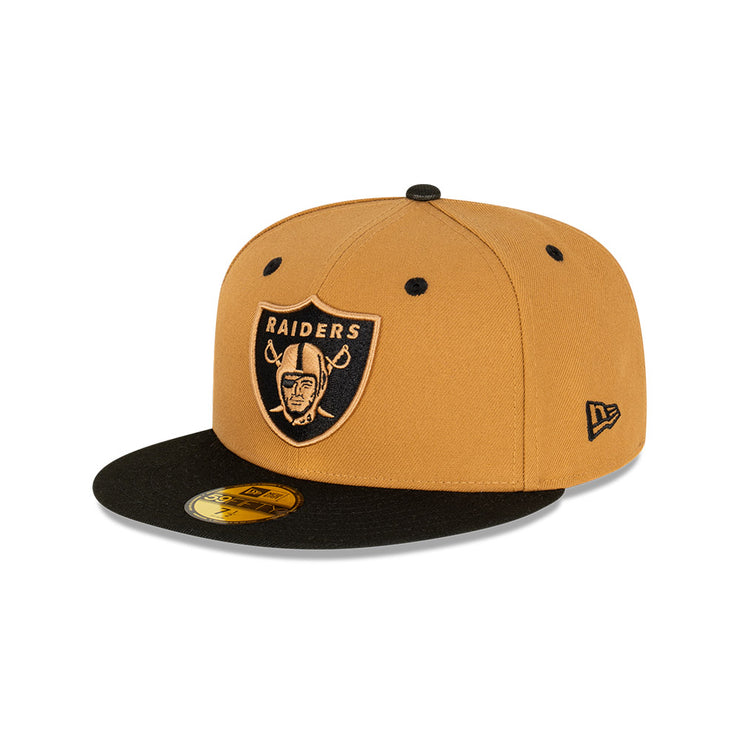 New Era 59Fifty NFL Wheat Black Las Vegas Raiders