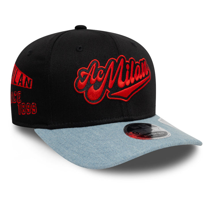 New Era 9Fifty Denim AC Milan Black