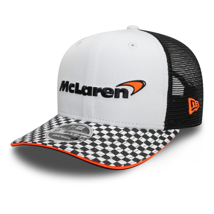 New Era 9Fifty F1 McLaren Racing Checkered Visor White