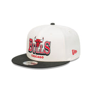 New Era 9Fifty NBA Stack Script Chrome Chicago Bulls