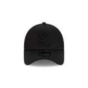 New Era 9Forty A-Frame MLB Black On Black Chicago White Sox