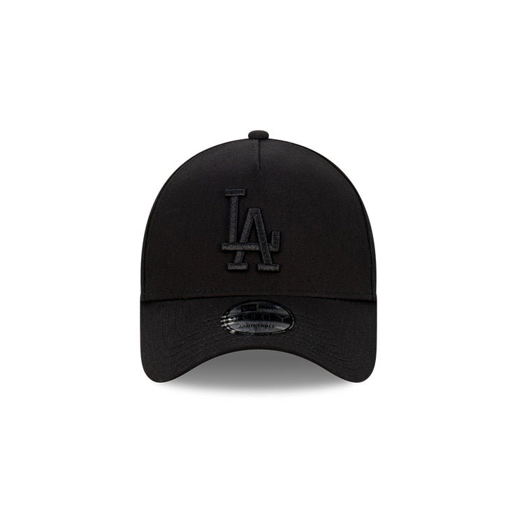 New Era 9Forty A-Frame MLB Black On Black Los Angeles Dodgers