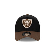 New Era 9Forty A-Frame NFL Grizzly Las Vegas Raiders Black White