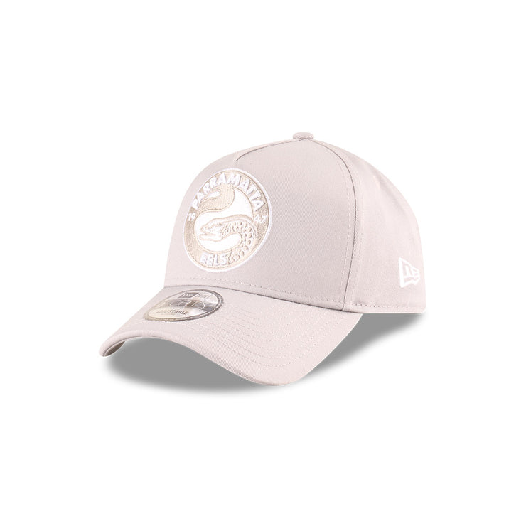 New Era 9Forty A-Frame NRL 2025 Supporter Grey White Parramatta Eels