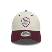 New Era 9Forty Contrast Visor AS Roma Ivory Maroon