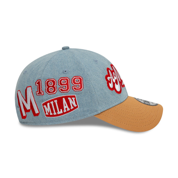 New Era 9Forty Denim AC Milan Dark Beige