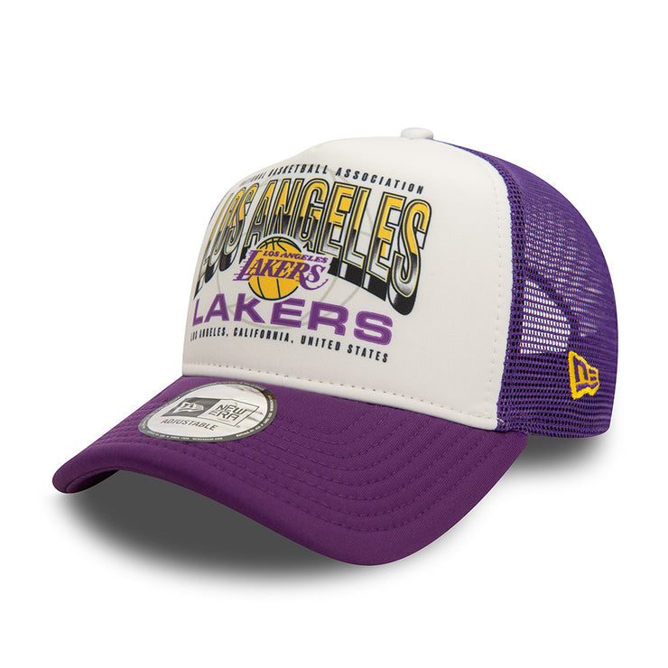 New Era 9Forty E-Frame Trucker NBA Los Angeles Lakers Purple