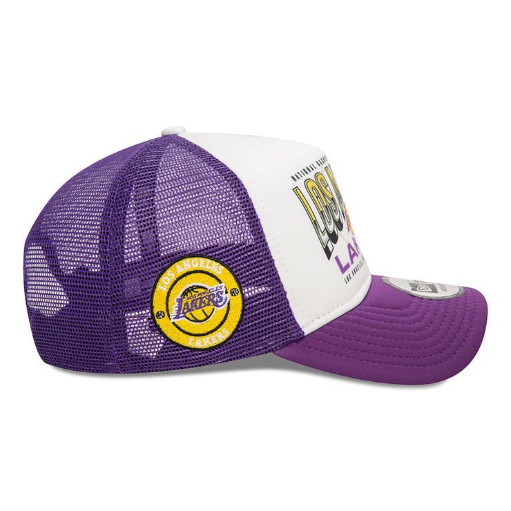 New Era 9Forty E-Frame Trucker NBA Los Angeles Lakers Purple