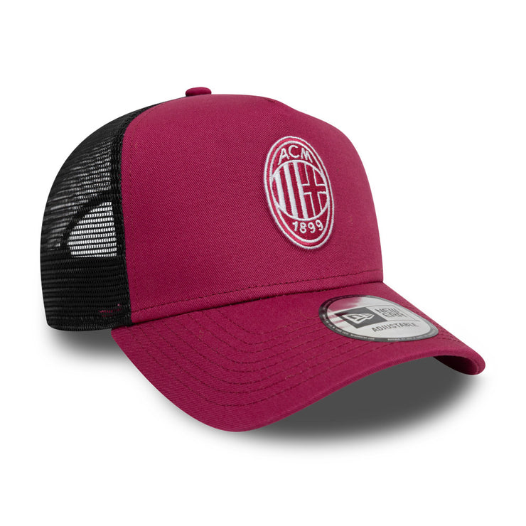 New Era 9Forty E-Frame Trucker Seasonal AC Milan Maroon