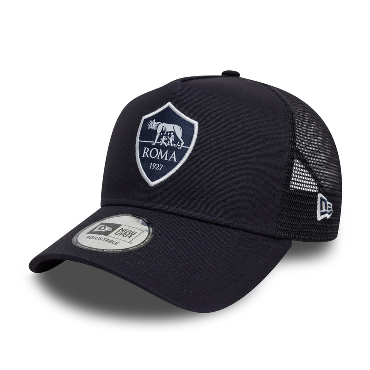 New Era 9Forty E-Frame Trucker Seasonal AS Roma Navy