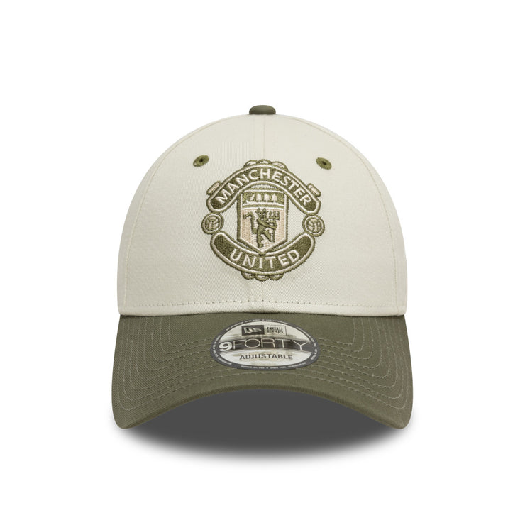 New Era 9Forty EPL Contrast Visor Manchester United FC Ivory