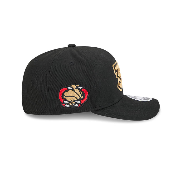 New Era 9Seventy Stretch Snap NBA 2024 City Edition Team Alt Toronto Raptors Black Black