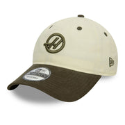 New Era 9Twenty F1 HAAS Team Seasonal White Olive