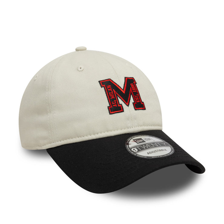 New Era 9Twenty Logo AC Milan Ivory Black